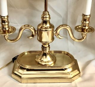 Large 25” Vintage Frederick Cooper (?) Brass FRENCH BOUILLOTTE Candelabra LAMP 5