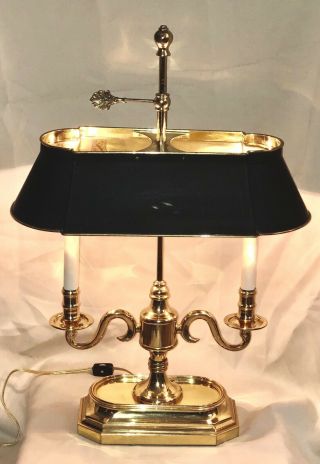 Large 25” Vintage Frederick Cooper (?) Brass FRENCH BOUILLOTTE Candelabra LAMP 6