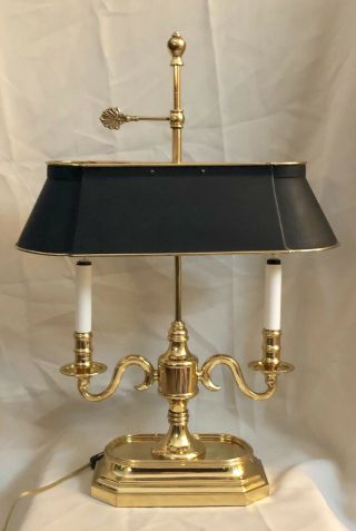 Large 25” Vintage Frederick Cooper (?) Brass FRENCH BOUILLOTTE Candelabra LAMP 7