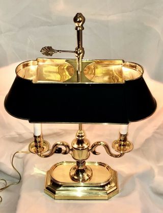 Large 25” Vintage Frederick Cooper (?) Brass FRENCH BOUILLOTTE Candelabra LAMP 8