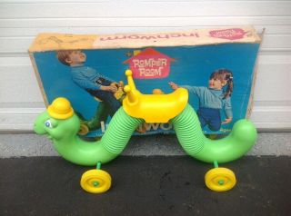 Vintage Hasbro Romper Room Inchworm Ride On Toy 1970’s - 80’s Box