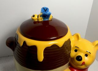 Disney Store LARGE Winnie The Pooh Hunny Pot Cookie Jar Rare Vintage 2