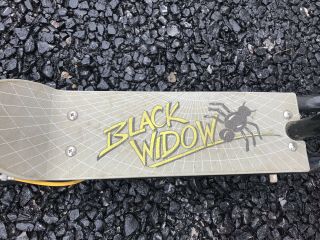 Vintage 1980s Black Widow Freestyle Bmx Scooter 5