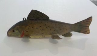American 9.  25 " Painted Wood Spearing Decoy Ice Fishing Lure (2)