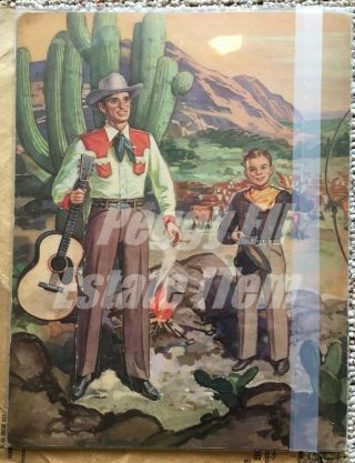 VERY RARE ' EARNEST AND JUSTIN TUBB OF GRAND OLD OPRY ' PAPER DOLL BOOK UNCUT 5