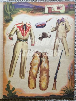 VERY RARE ' EARNEST AND JUSTIN TUBB OF GRAND OLD OPRY ' PAPER DOLL BOOK UNCUT 7