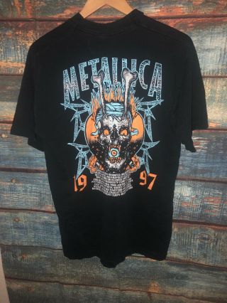 METALLICA Vintage T Shirt 90 ' s CONCERT 1997 Load TOUR U.  S Pushead Skull 5