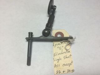 “vintage Winchester Highwall Lyman Tang Sight (“s” W/ Screw)