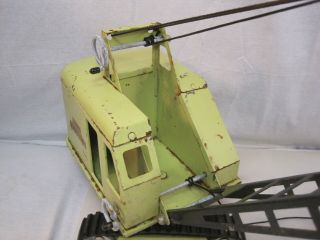 Vintage 1950 ' s Tonka Toy Dragline Bucket Shovel Crane Pressed Steel A0676 4