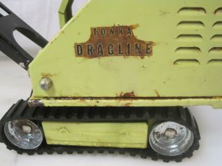 Vintage 1950 ' s Tonka Toy Dragline Bucket Shovel Crane Pressed Steel A0676 6