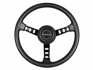 Datsun Competition Steering Wheel With " Datsun " Horn Pad Japanese Car Vintage