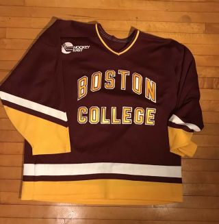 Vtg 80s 90s Ccm Boston College Eagles Hockey Jersey Xl Sweater Rare