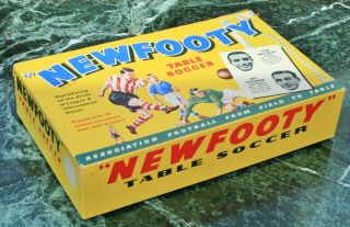 Vintage 1958 - 59 Season " Newfooty " Tale Soccer Game - Fore - Runner To Subbuteo