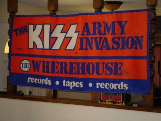 Vintage Kiss 1978 78 Solo Albums Promo Sunset Blvd Banner Ace Peter Gene Paul