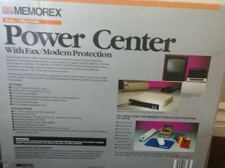 Vtg Retro Memorex Cool Computer Monitor Power Supply Center Surge Protector 2