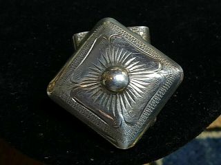 Vintage Edward H Bohlin Sterling Silver Kerchief Slide Football Mark 1940 