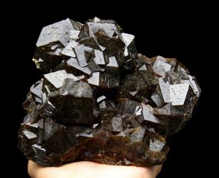 7.  7lb Wow Natural Beauty Rare Andradite Garnet Crystal Mineral Specimen/china