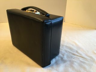 Authentic Vintage Mark Cross Black Grace Kelly Box Leather Bag Purse 2