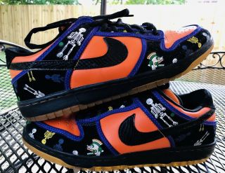 Nike Sb Dunk Low Day Of The Dead Size 10 2006 Ultra Rare