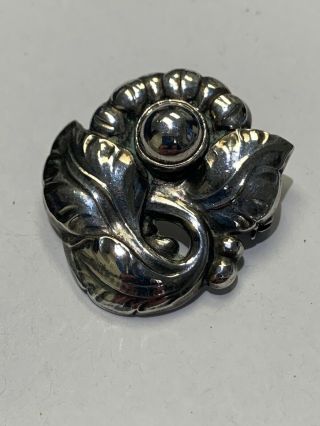 100 Authentic George Jensen Sterling Silver Brooch.