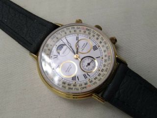 Sekonda Moonphase Lunar Calendar Vintage Gents Watch Gwo