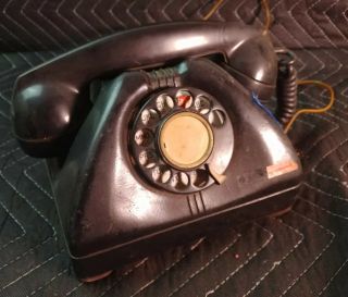 Vintage U.  S.  Army Signal Corps Tp - 6 - A Rotary Dial Telephone Conn.  Tel.  & Elec.  4