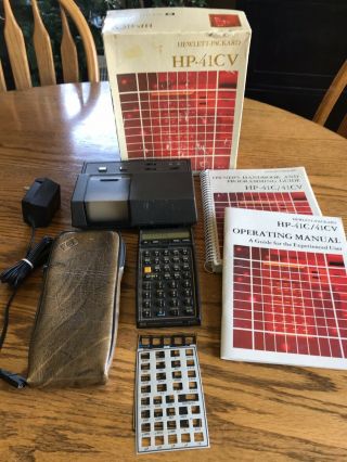 Vintage Hewlett - Packard Hp - 41cv Calculator Manuals Case 82162a Printer
