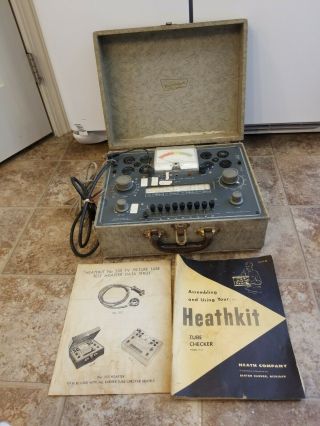Vintage Heathkit Tc - 2 Vacuum Tube Tester