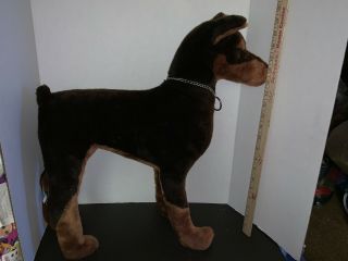 Vintage 1979 Dakin Pillow Pets Doberman Pinscher Plush Stuffed Animal Toy Dog
