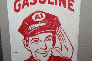 RARE VINTAGE PHILLIPS 66 GASOLINE MOTOR OIL PAINTED METAL SIGN AT YOUR SERVICE 6
