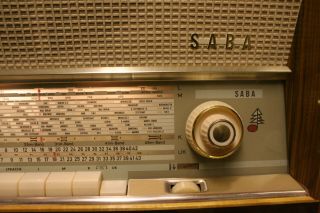 SABA VILLINGEN 11,  german vintage tube radio,  built 1960,  restored 8