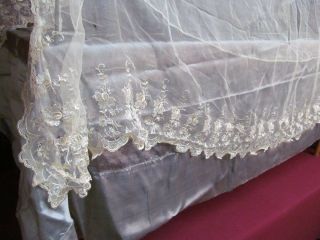 Vintage Funeral Folding Embalming Table Deceased Youth Repose Bed Cover Veiled 3