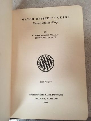 US Navy Watch Officer’s Guide 2