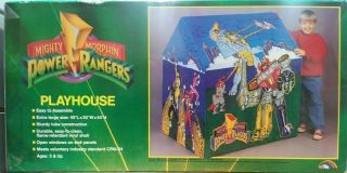 Vintage Mighty Morphin Power Rangers Tent Playhouse 1993 Complete Contents Seald
