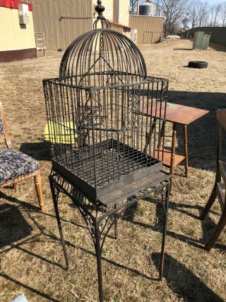 Antique Vtg Victorian Bird Cage