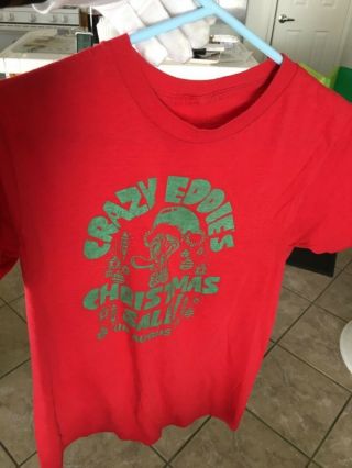 Crazy Eddie Christmas In August Vintage T - Shirt 1980’s Small Collectible