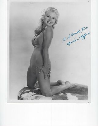 Vintage Autographed P - Boy Playmate Marian Stafford 1950 