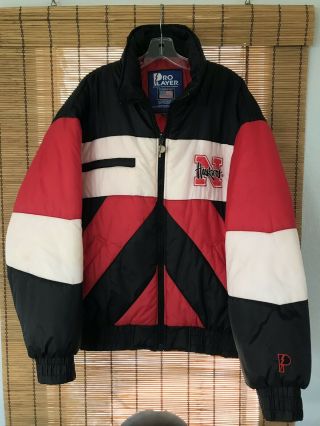Vintage 1990’s Nebraska Huskers Jacket Pro Player Poofy XL RARE 100 Authentic 2