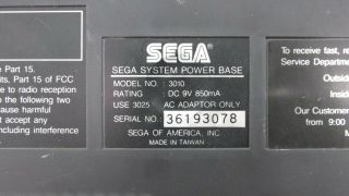 Vintage Sega Master System Console Model 3010 w/ 11 Games 6