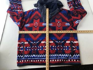 Vtg Polo Ralph Lauren Aztec Fleece 1/2 Zip Pullover Jacket Mens XL Indian 6