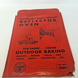 Vintage Official Boy Scout 1960’s Reflector Oven Cat.  No.  1060 W/ Case