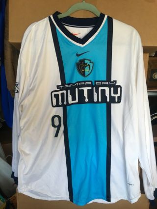 Vintage Nike Tampa Bay Mutiny 9 Diallo Signed Autographed Jersey Ls Size Xl