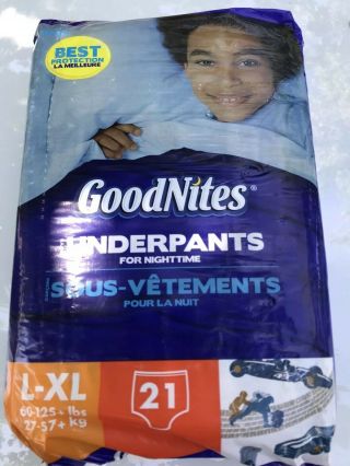 Vintage Huggies Goodnites Diapers Boys Pull Ups Full Pack 21ct From 2009 Sz Xl