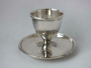 Solid Sterling Silver EGG Cup 1959/ H 5.  4 cm/ 56 g 4