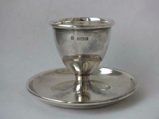 Solid Sterling Silver EGG Cup 1959/ H 5.  4 cm/ 56 g 7