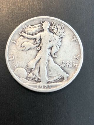 1921 - D Walking Liberty Half Dollar Key Date Extremely Rare