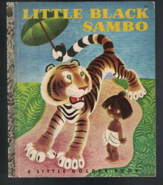 Vintage Little Black Sambo 1948 A Little Golden Book Condtion