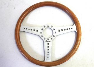 Rare Vintage Momo Daytona Timber Wood Steering Wheel 350mm,  1983,  Made In Italy