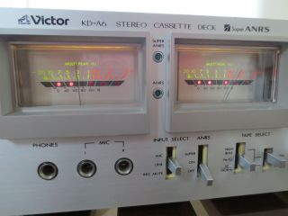 Vintage 1979 Hi - End Victor JVC KD - A6 Cassette Deck Player,  ANRS,  (Serviced) 3