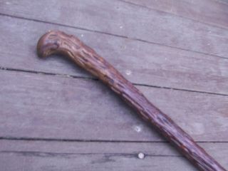 Antique Vintage Wood Wooden Shillelagh Walking Stick Cane Irish Celtic Rare 2
